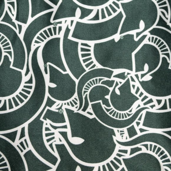 Michigan State Spartans ZooZatz Stacked Mascot Leggings - Green/White - Picture 2 of 3